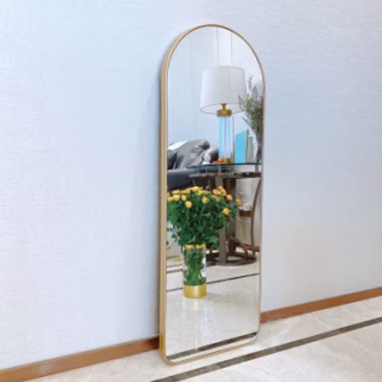 160 * 60 cm wellenförmiger, dekorativer, bodenstehender Schminkspiegel in voller Länge