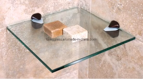 Rahmenloses, klares, flaches, gebogenes, gehärtetes Sicherheitsglas für Duschkabine, Tür, Schwimmbad, Zaun, Paddelplatz, Trennwand, Möbel, Balustrade, Gewächshaus