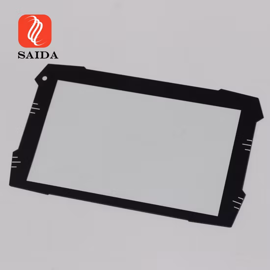 0,55 mm, 1,1 mm, 2 mm, individuelle Form, schwarze Farbe, kratzfest, Anti-Fingerabdrücke, Oberteil, Frontplatte, schützendes gehärtetes Glas für Touchscreen-LCD-Display